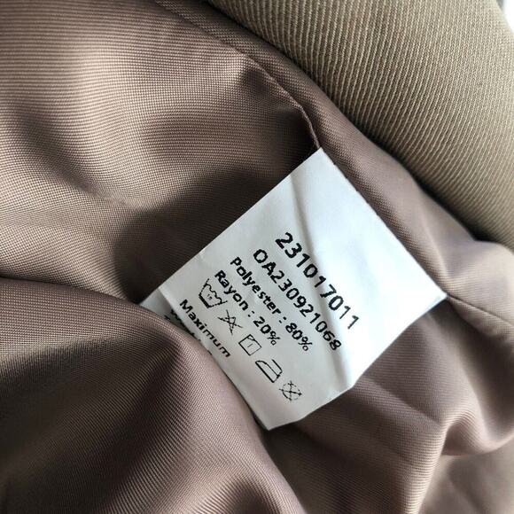 Commense Women's Blazer Jacket Two Button Front Pockets Brown Size XS NWT - Picture 5 of 9